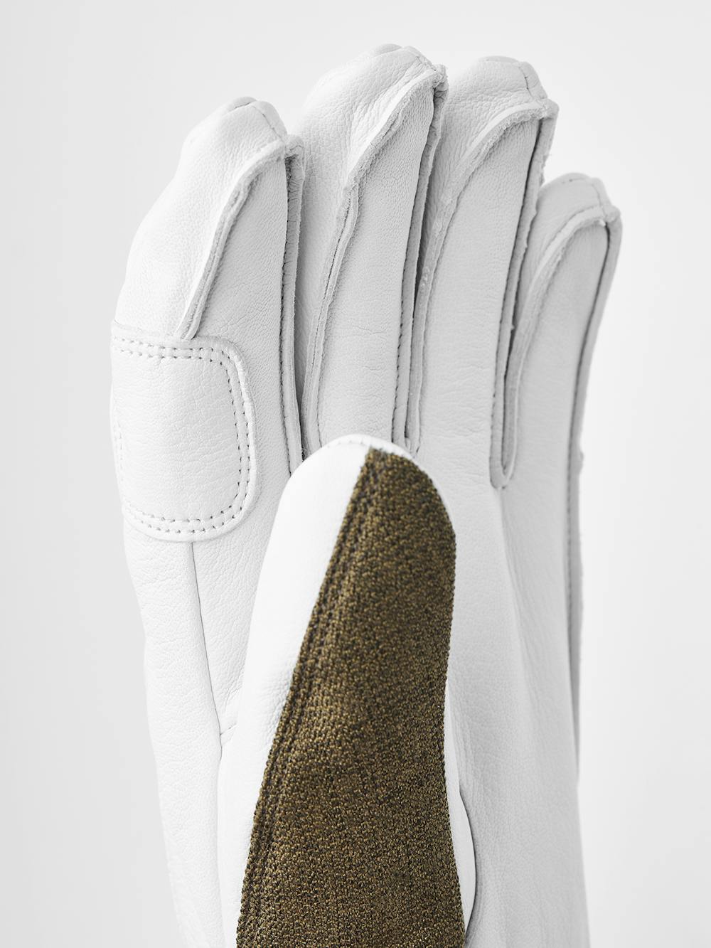 Moss green ski glove with white goat leather palm
(2 of 7)