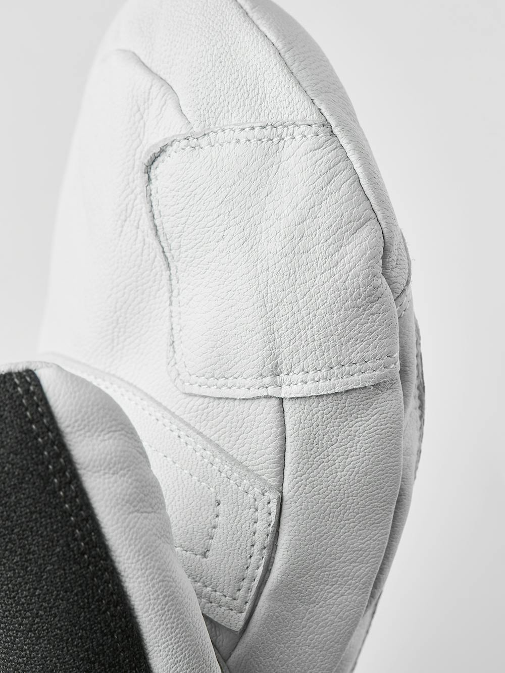 Dark gray mitten with white goat leather palm
 (4 of 8)