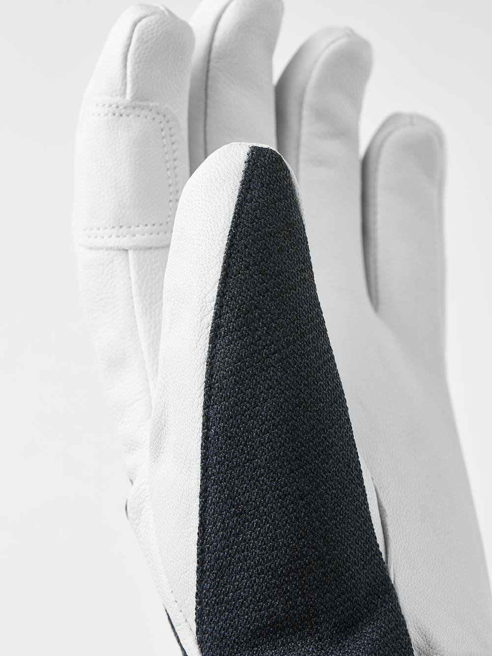 Dark blue ski glove with white goat leather palm
 (3 of 6)