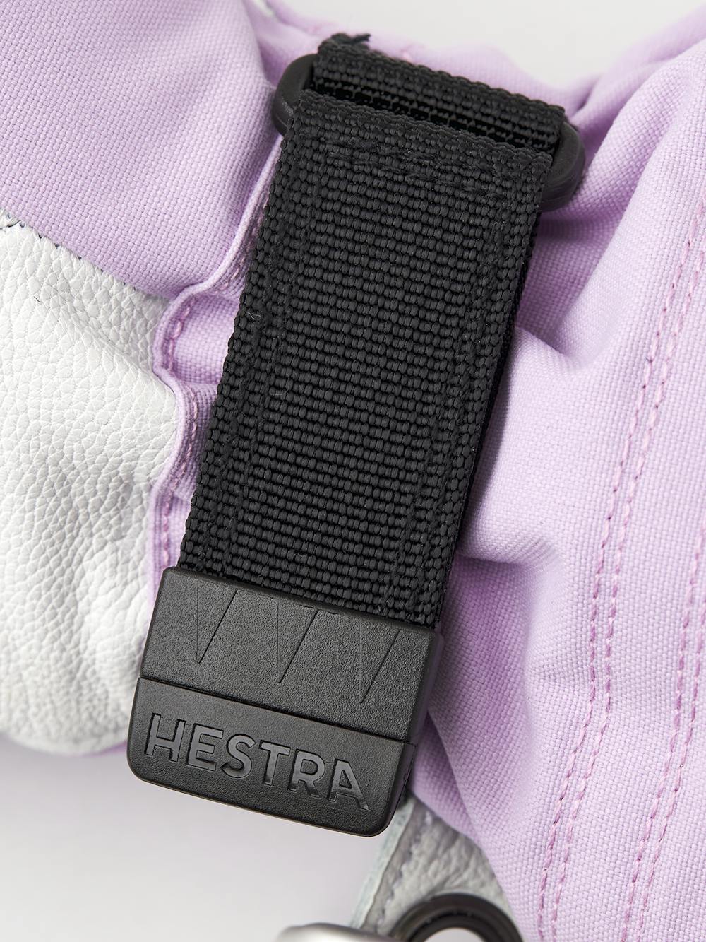 Light purple ski glove with white goat leather palm
 (4 of 9)