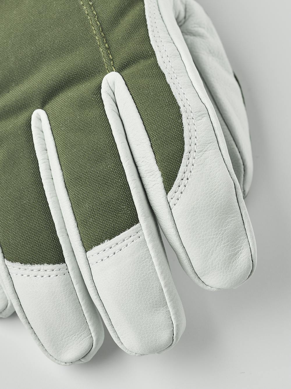 Moss green ski glove with white goat leather palm
(4 of 6)