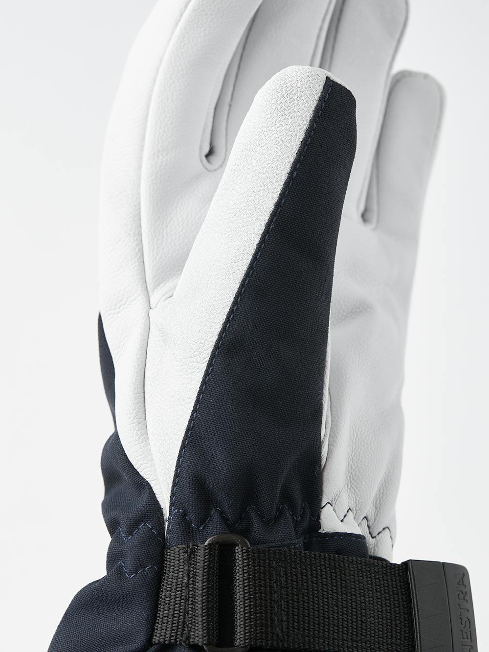 Dark blue ski glove with white goat leather palm
 (2 of 7)