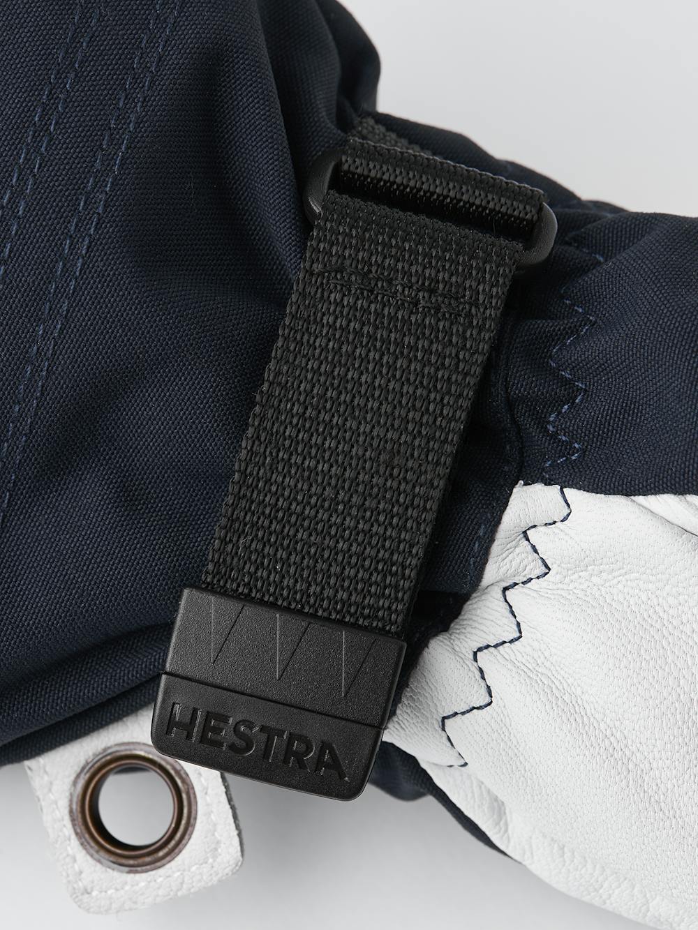 Dark blue ski glove with white goat leather palm
 (4 of 7)