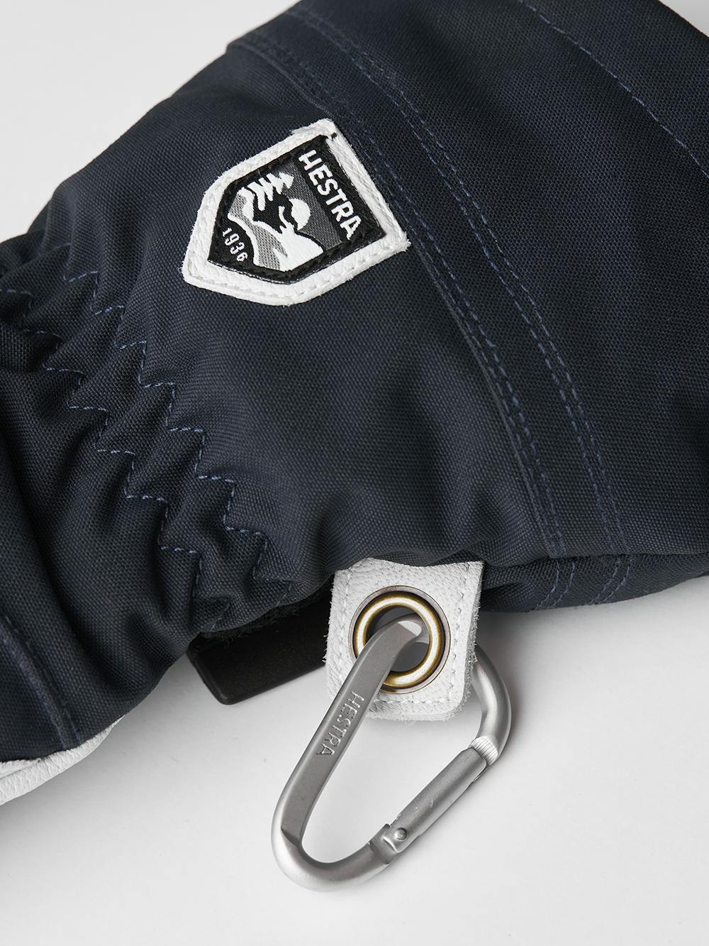 Dark blue ski glove with white goat leather palm
(6 of 7)