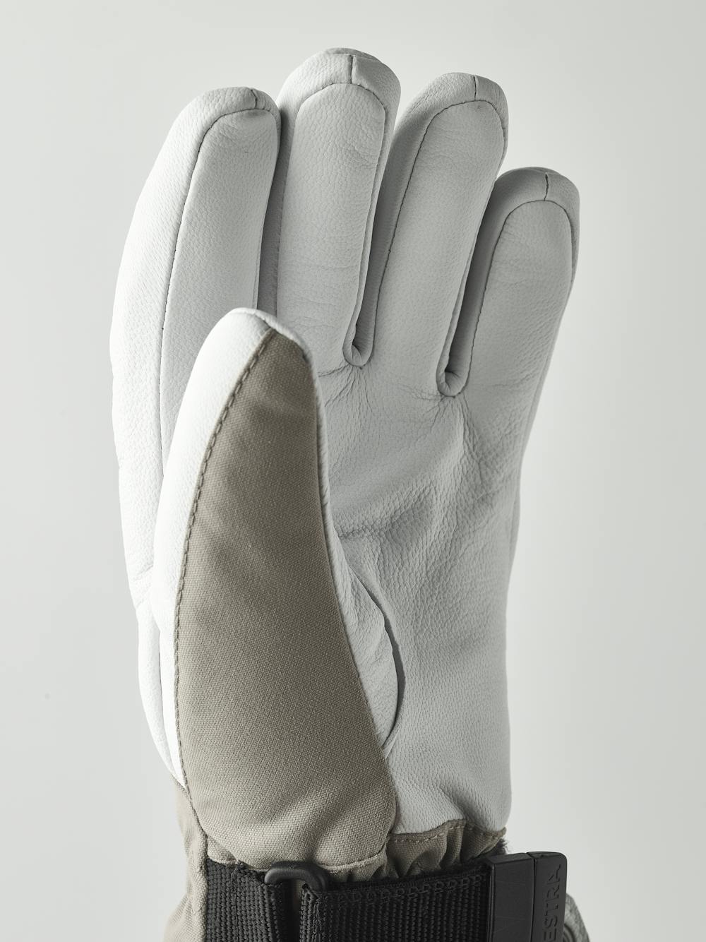 Heli Ski Female 5-finger i färgen Khaki/offwhite (5 av 7)