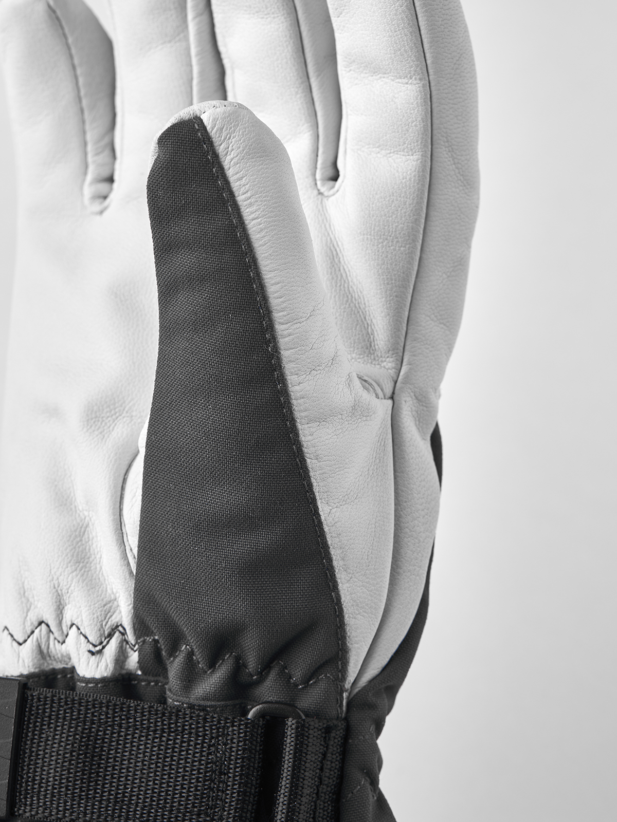 Heli Ski Female 5-finger - Grey & offwhite | Hestra Gloves