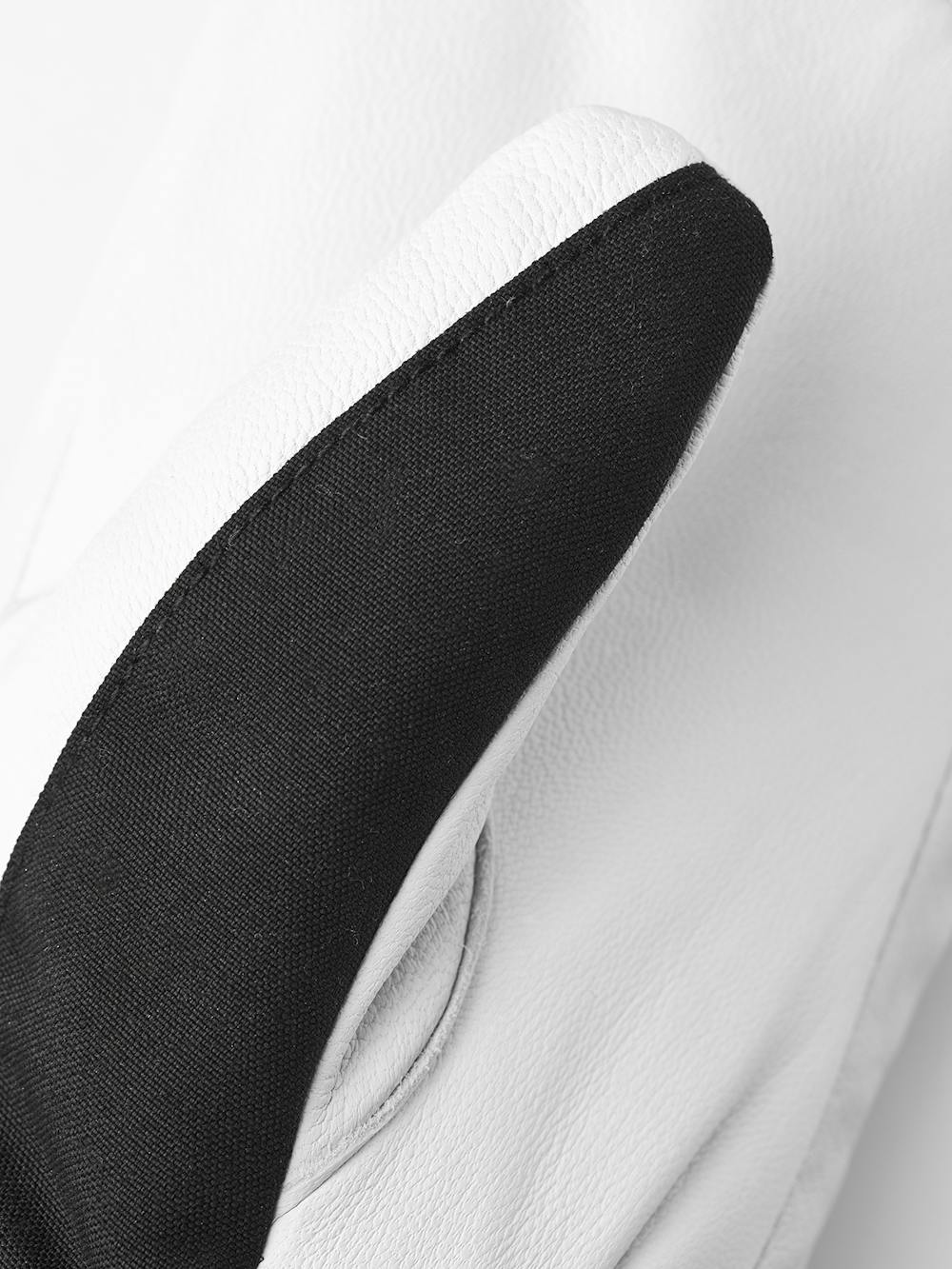 Black mitten with white goat leather palm
 (2 of 8)