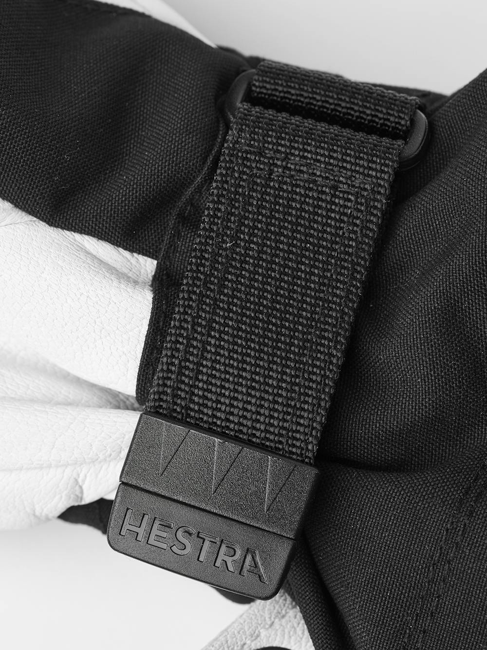 Black mitten with white goat leather palm
 (4 of 8)