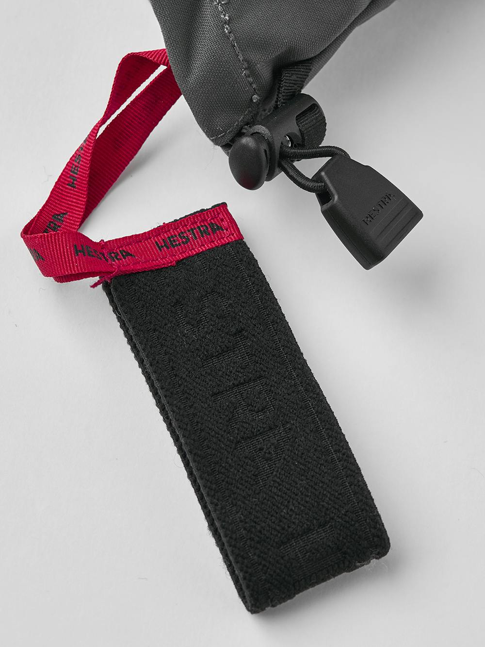 Gray three finger glove with white goat leather palm
(6 of 6)