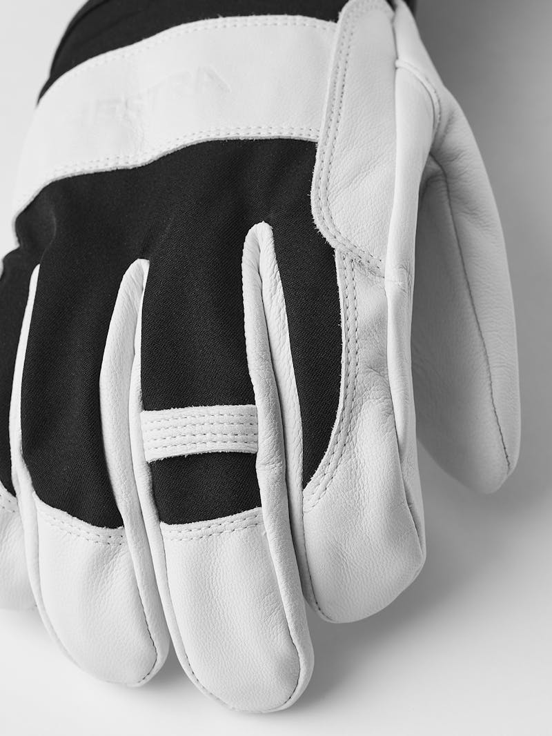 Black ski glove with white goat leather palm
 (2 of 11)