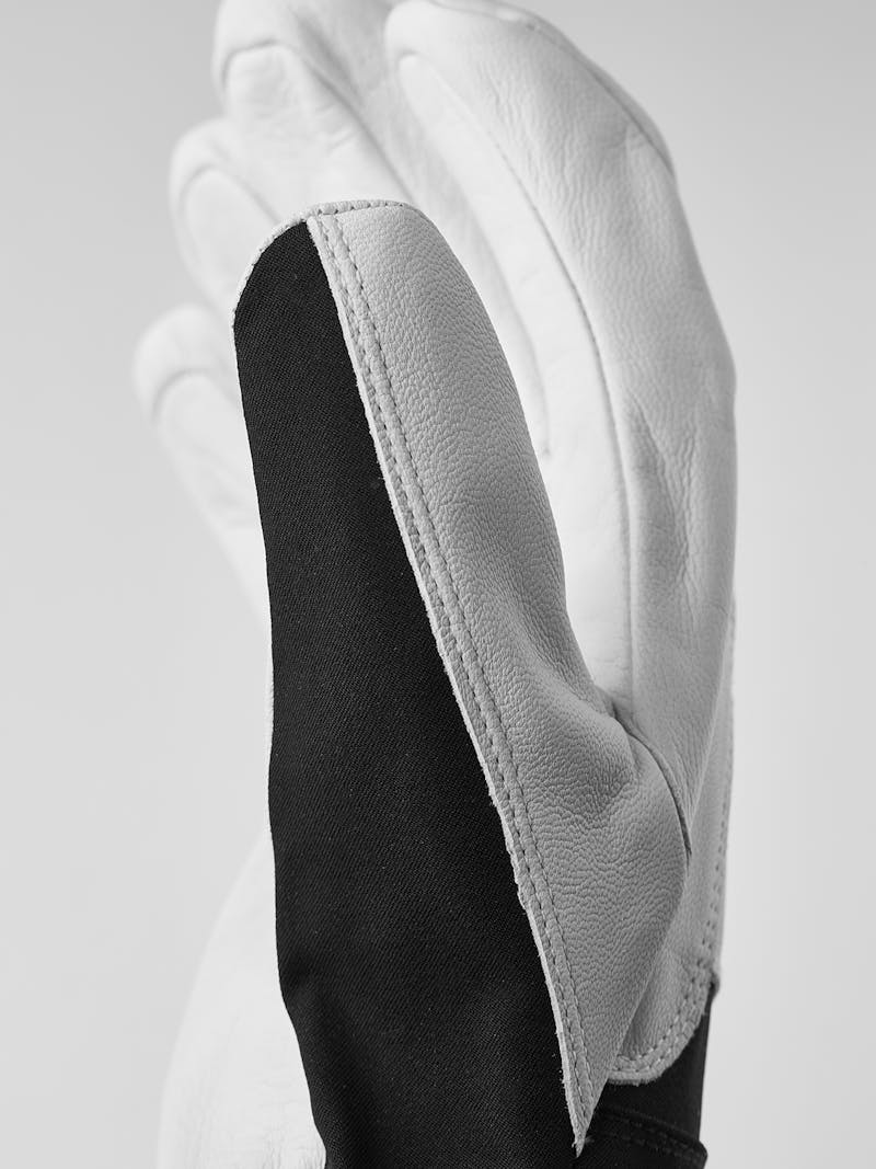 Black ski glove with white goat leather palm
 (3 of 11)