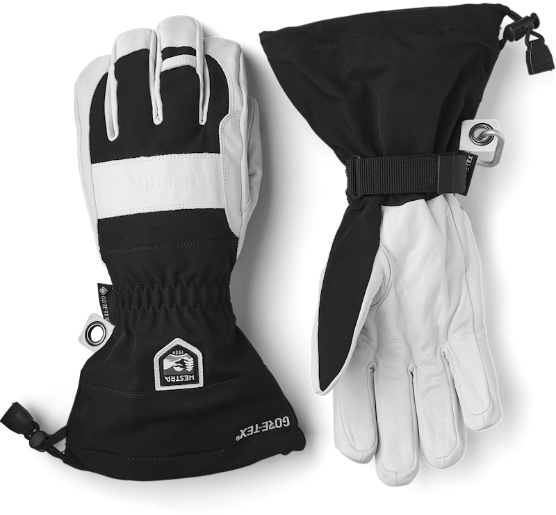 Black ski glove with white goat leather palm
 (1 of 11)