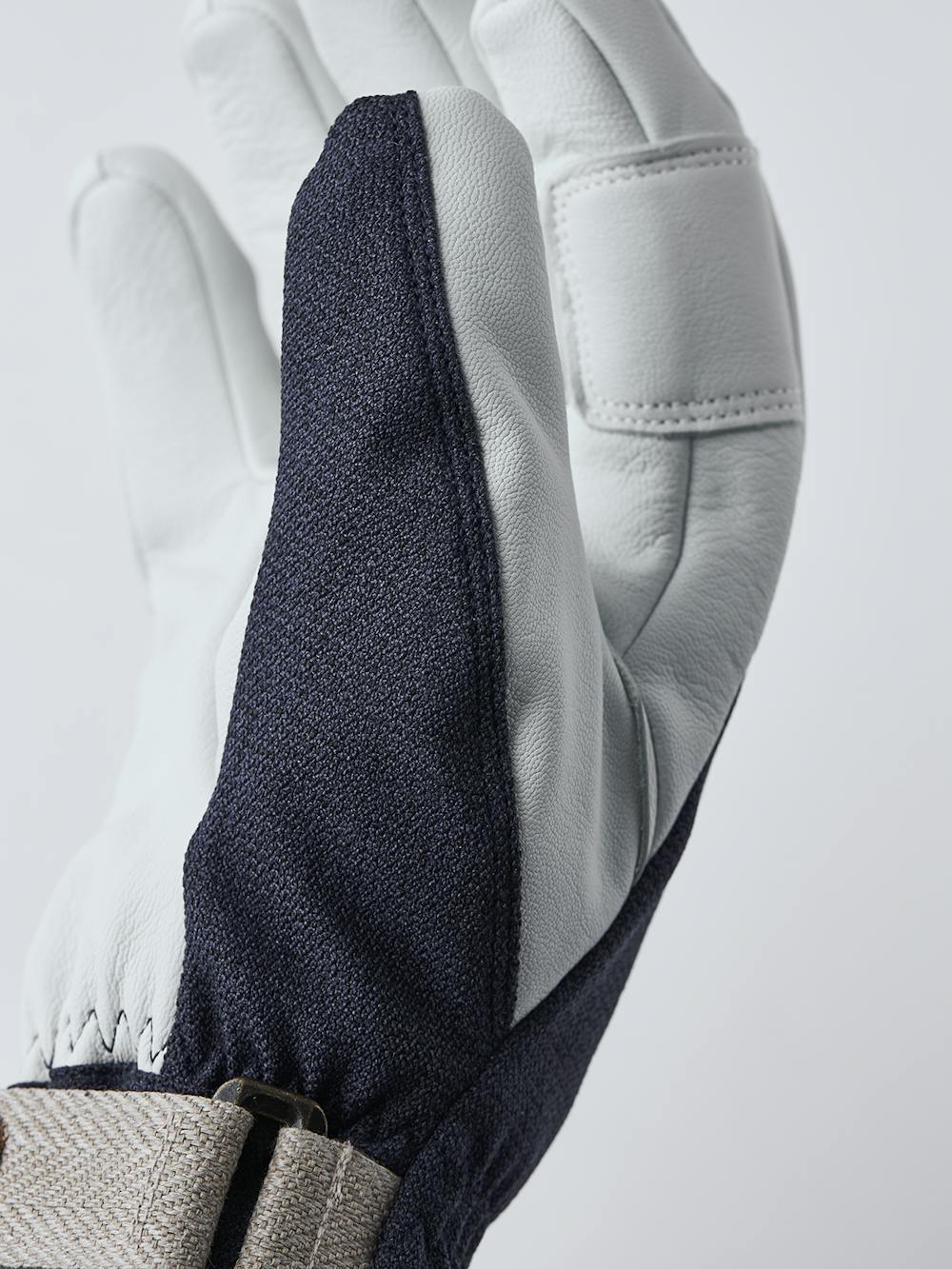 Dark blue ski glove with white goat leather palm
 (4 of 6)