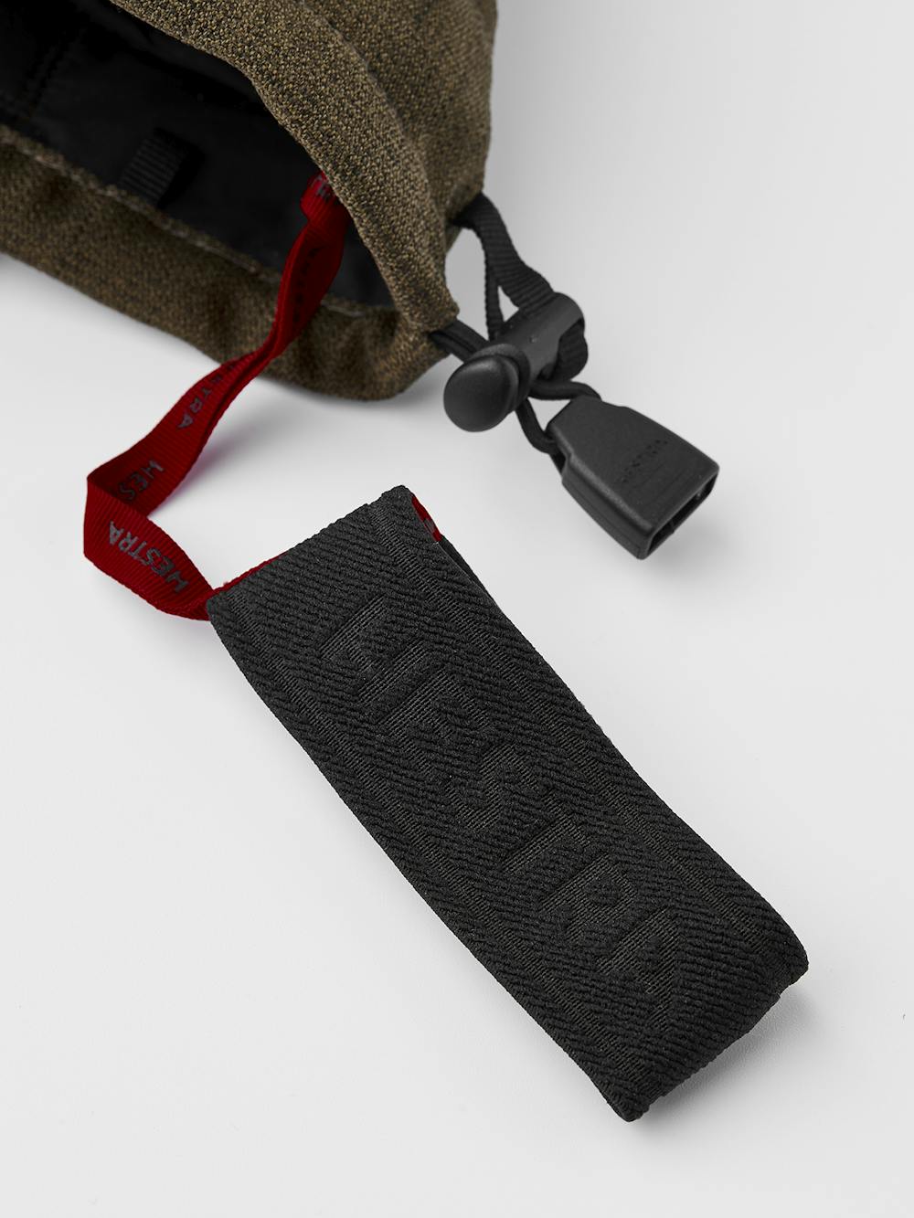 Moss green mitten with white goat leather palm
 (7 of 9)