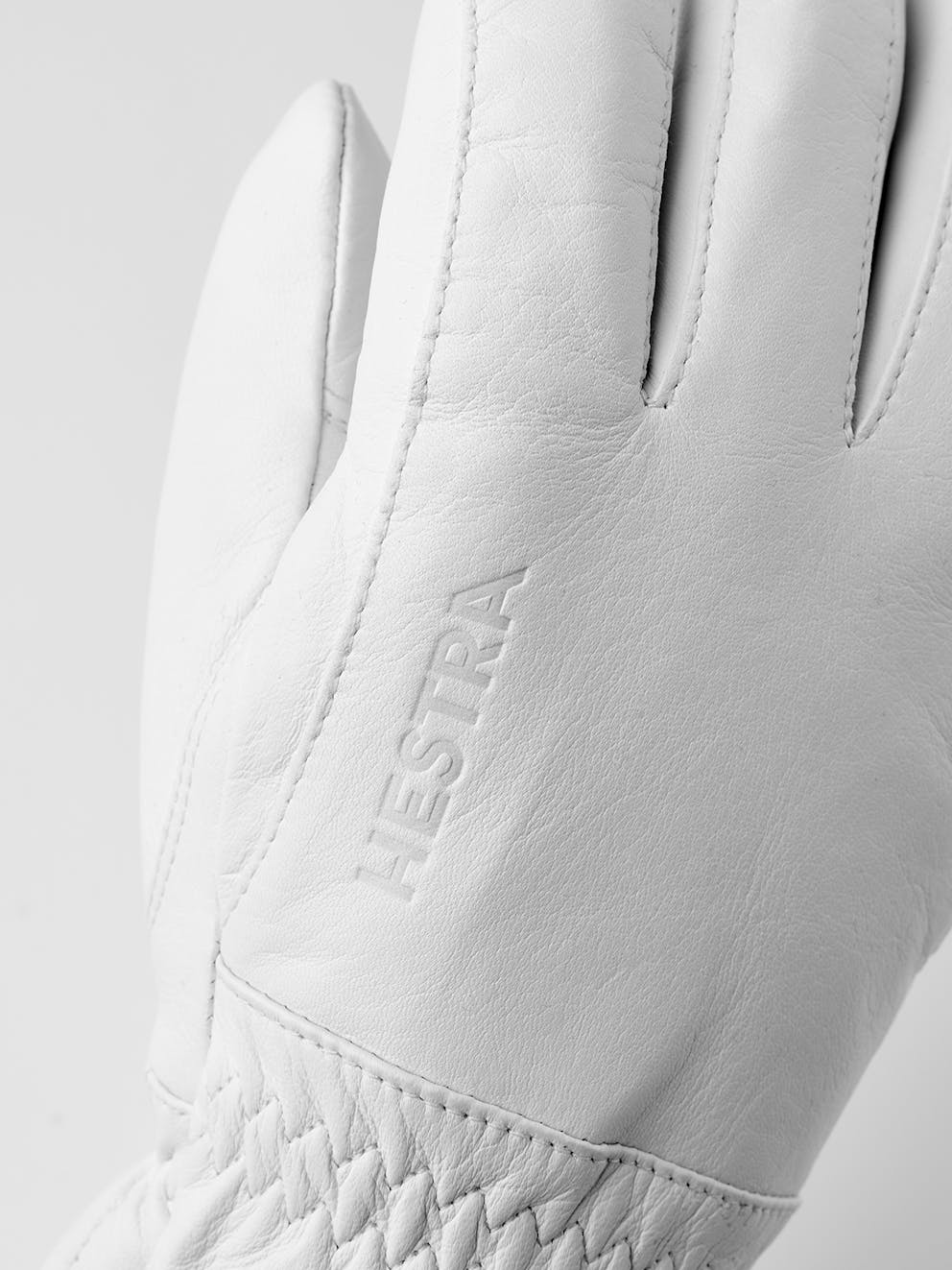Leather Swisswool 5-finger - White | Hestra Gloves