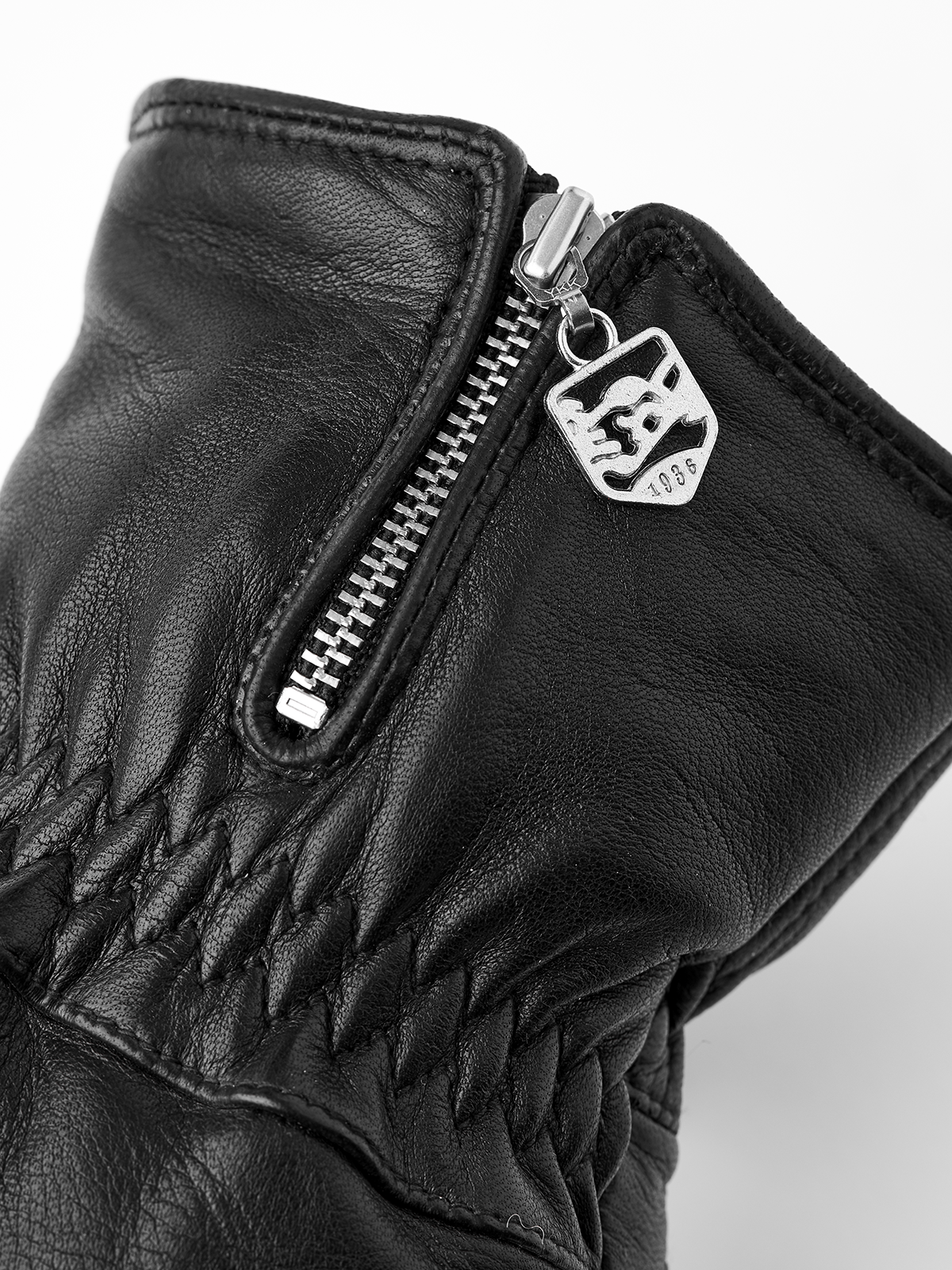 Leather Swisswool Classic Mitt - Black | Hestra Gloves