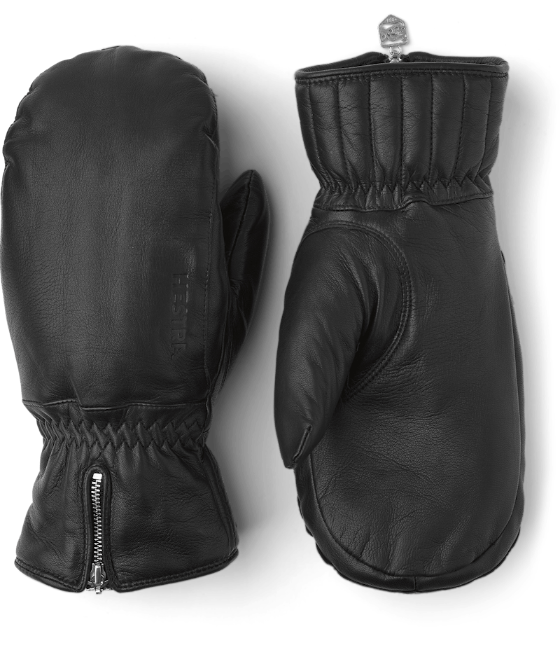 Leather Swisswool Classic Mitt in the color Black (1 of 4)