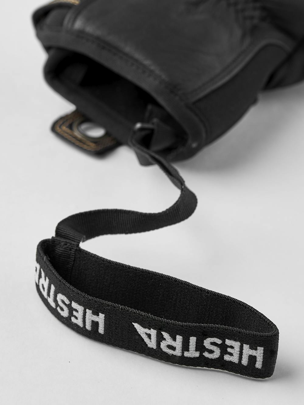 Schwarzer Skihandschuh aus Ziegenleder und Rindsleder
 (6 oder 7)