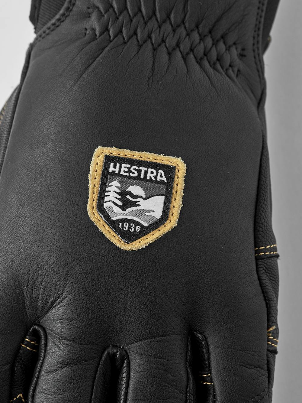 Schwarzer Skihandschuh aus Ziegenleder und Rindsleder
(3 oder 7)