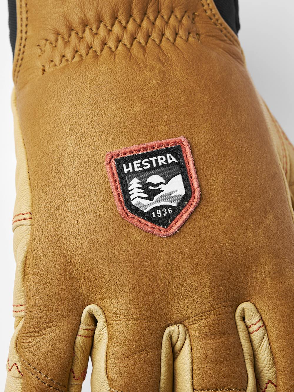 Light yellowish-brown cow hide ski glove with light brown goat leather palm
 (9 of 15)