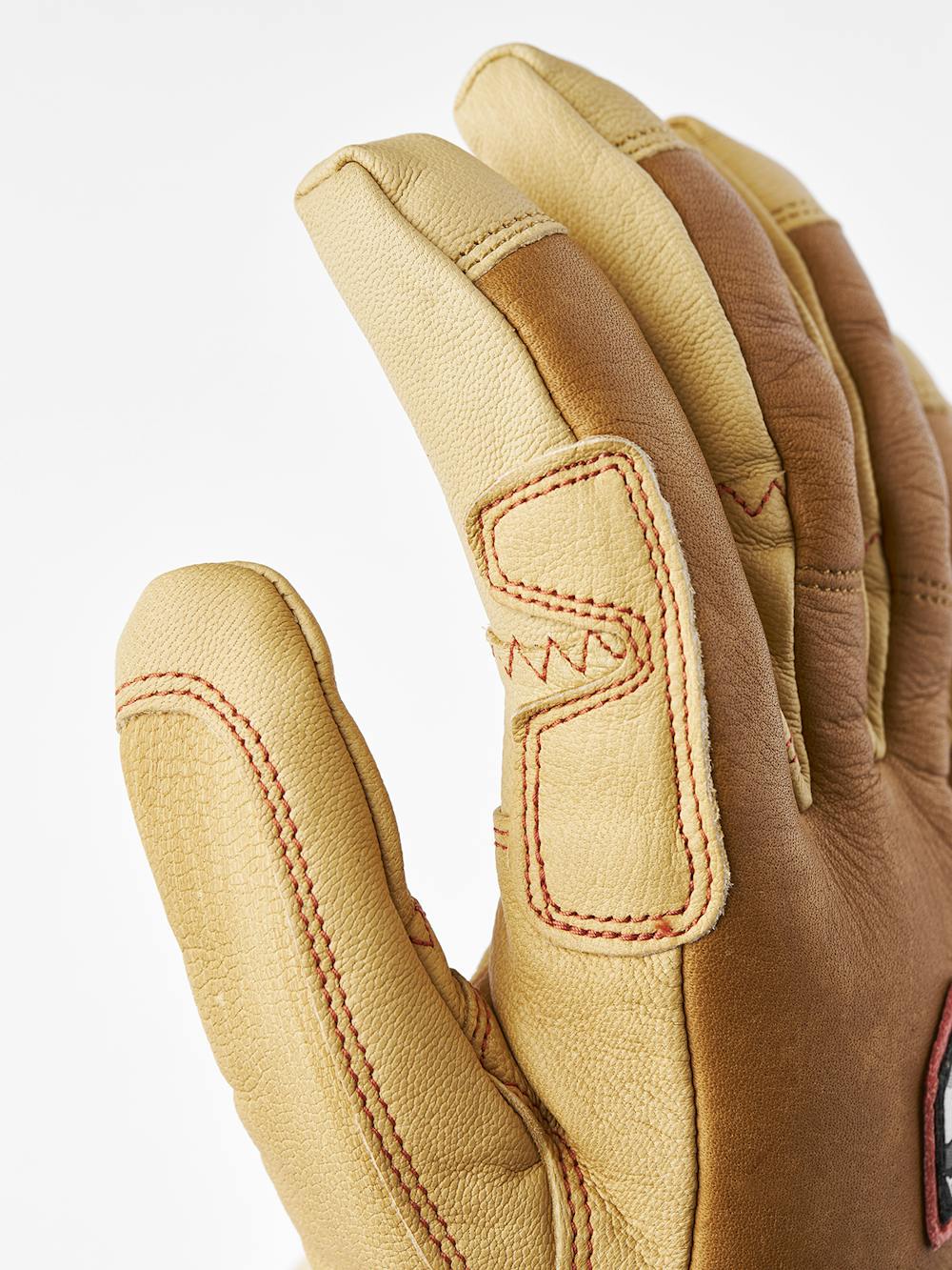 Light yellowish-brown cow hide ski glove with light brown goat leather palm
 (5 of 15)