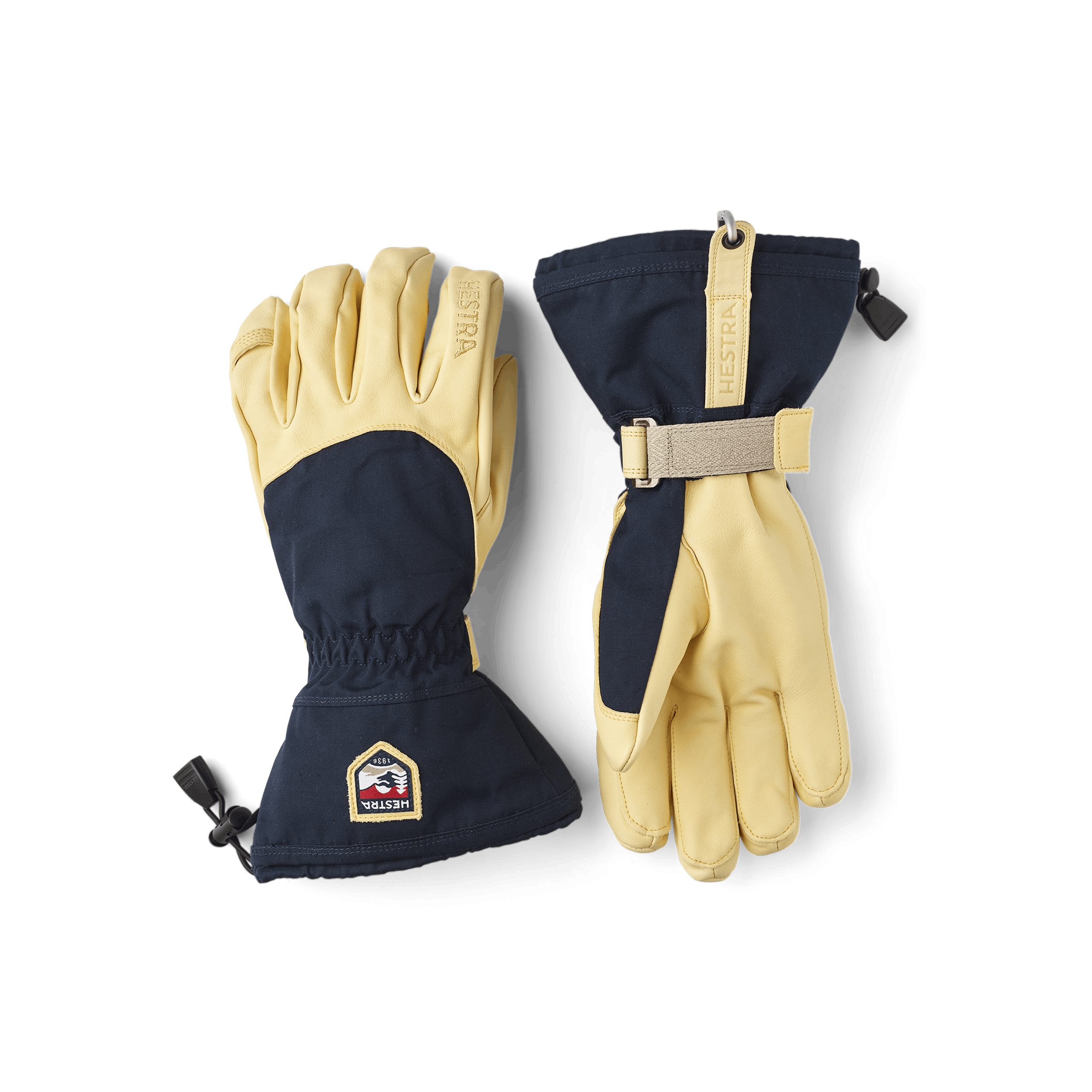 Blue ski glove with yellow cow hide palm
(1 of 8)