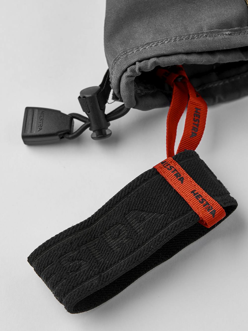 Gray mitten with yellow cow hide palm
 (3 of 6)