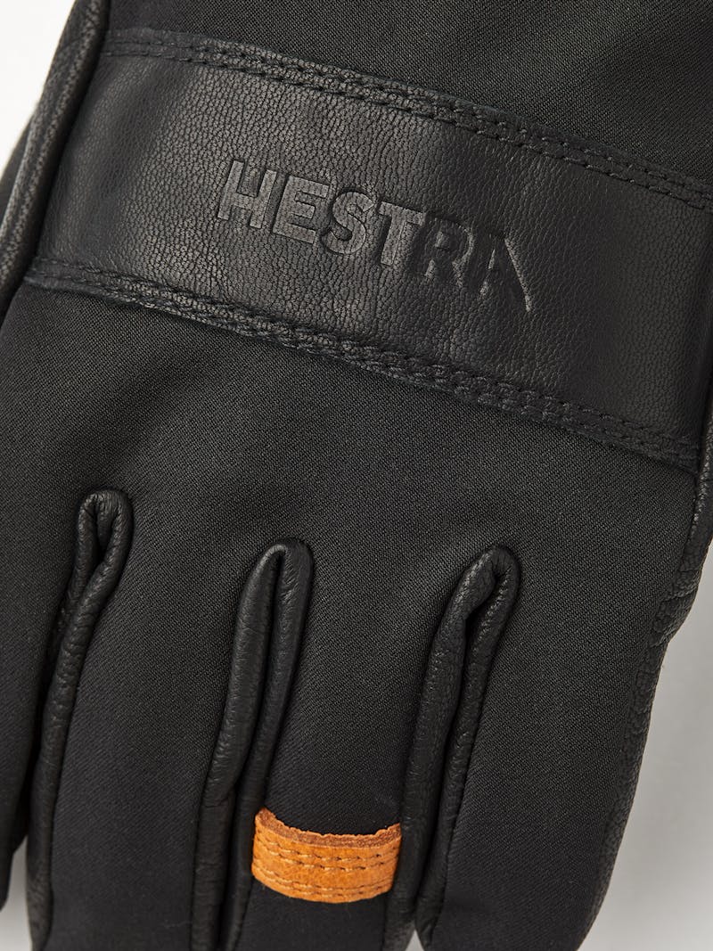 Black glove with black goat leather palm
 (2 of 4)