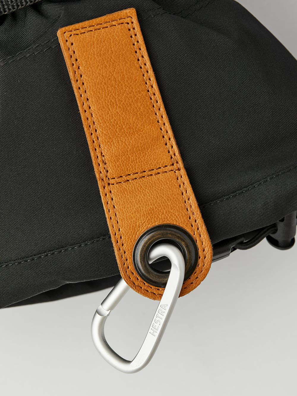 Black mitten with black goat leather palm
 (3 of 6)