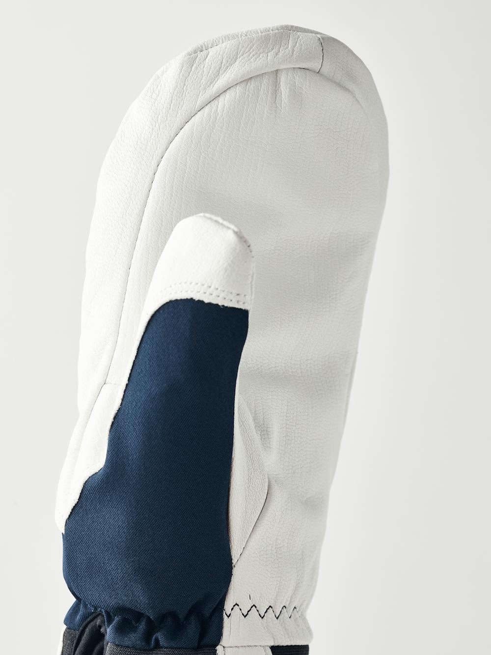 Dark blue mitten with white goat leather palm (2 of 5)