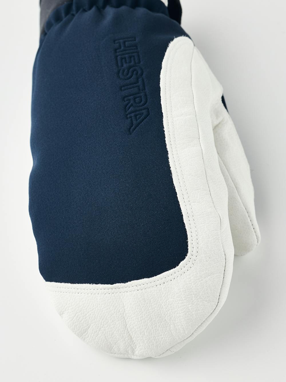 Dark blue mitten with white goat leather palm (3 of 5)