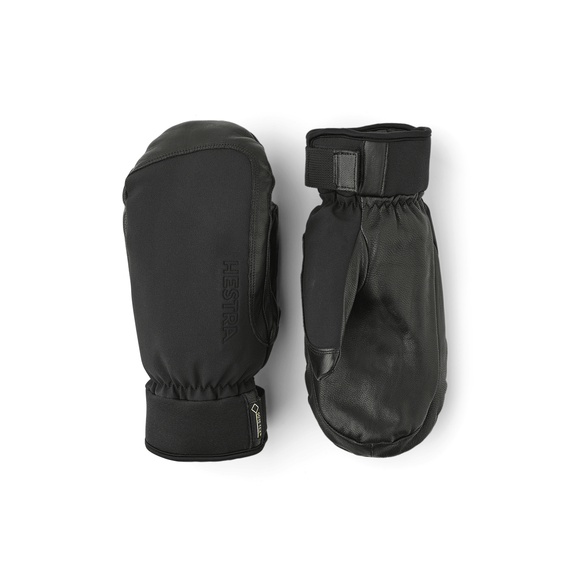 Black mitten with goat leather palm (1 of 5)