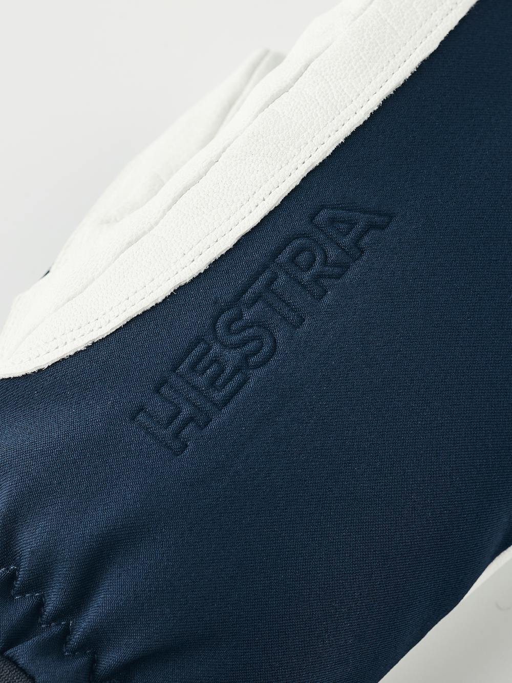 Dark blue mitten with white goat leather palm (4 of 5)