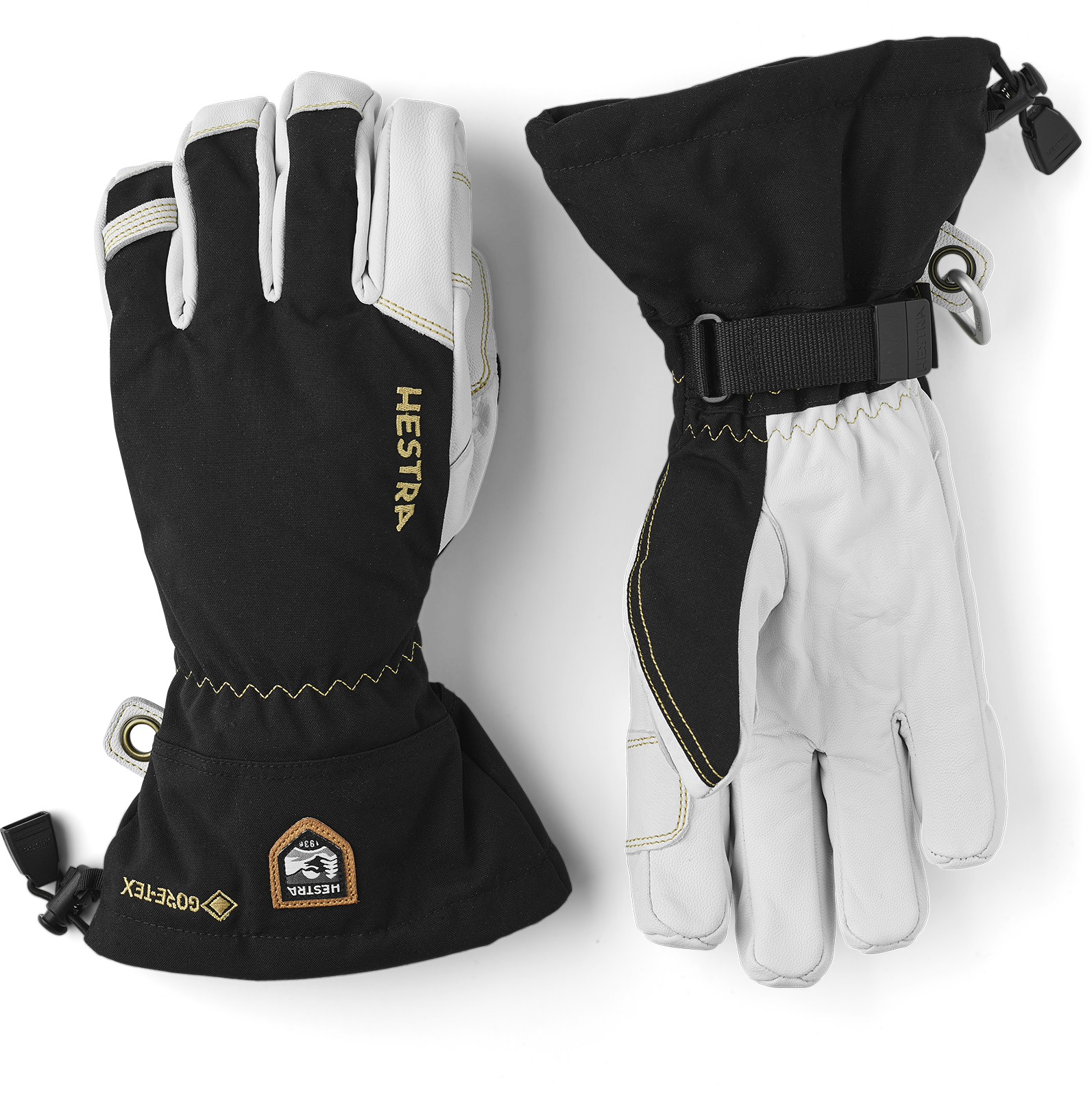 kaart Modieus Ongepast Army Leather Gore-Tex 5-finger - Black | Hestra Gloves