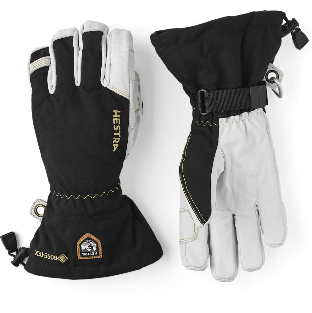 Estallar techo lila Army Leather Gore-Tex 5-finger - Black | Hestra Gloves