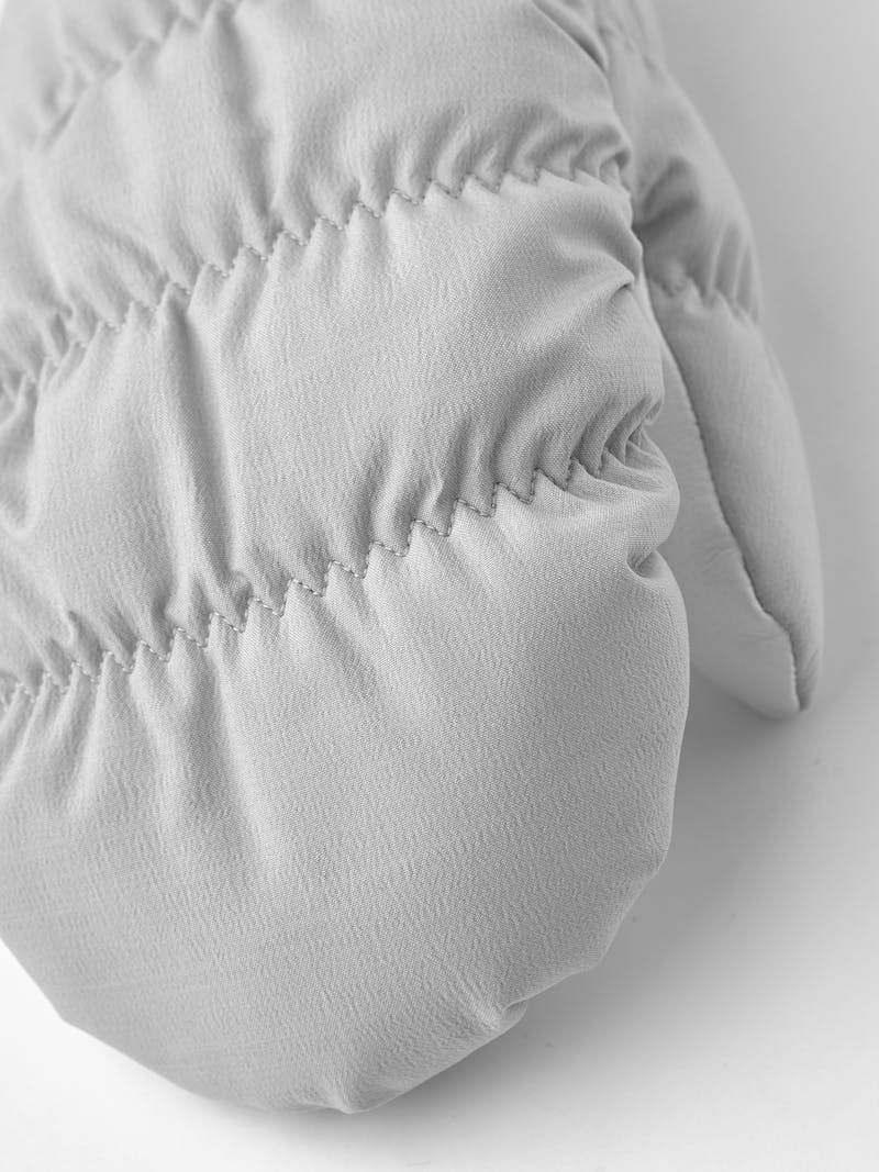 Light gray mitten with white hairsheep palm 
 (3 of 5)