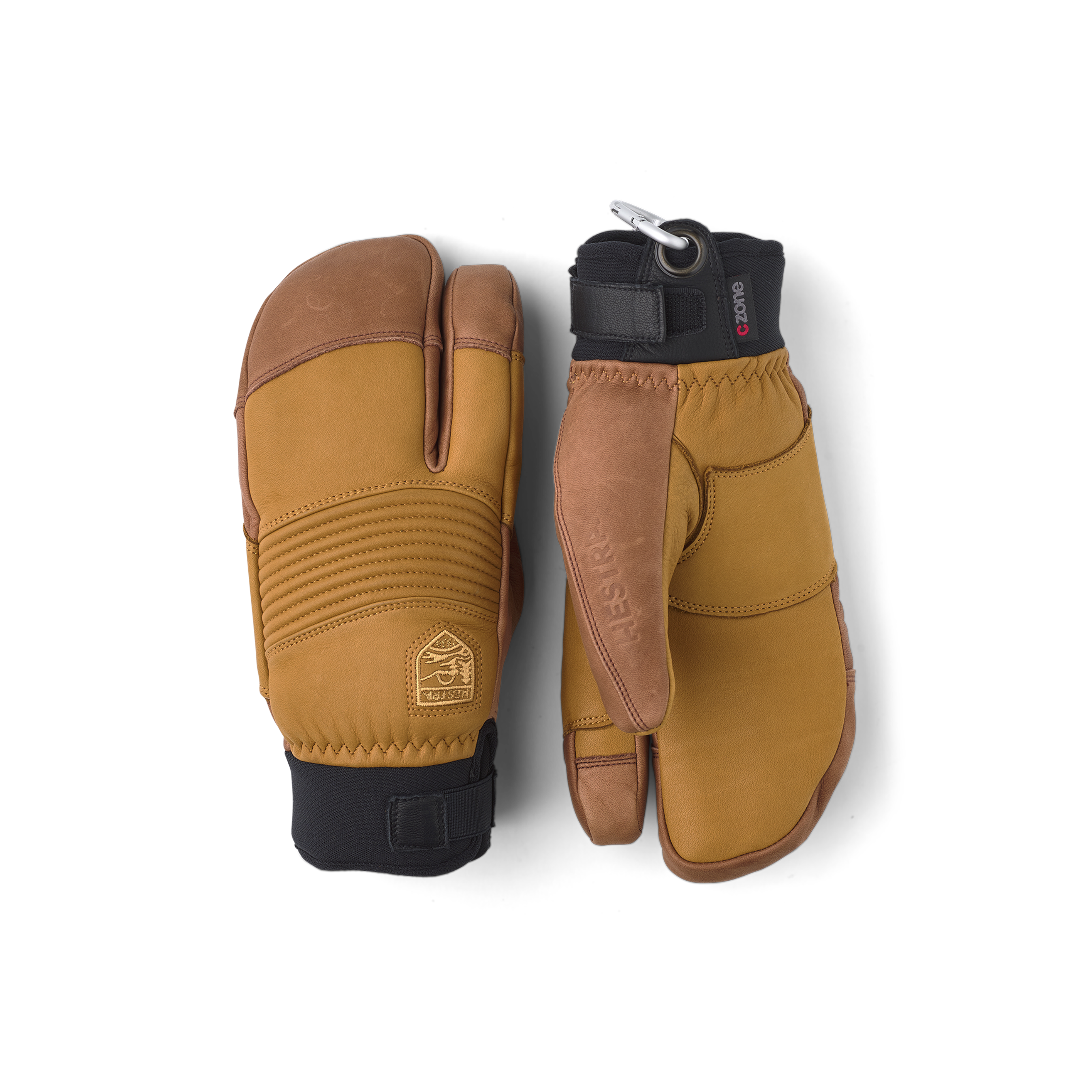 Freeride CZone 3-finger - Cork & brown | Hestra Gloves