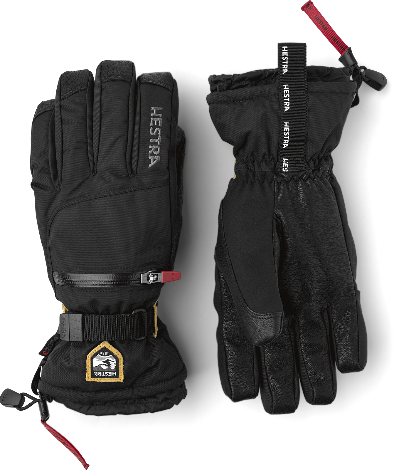 HESTRA Unisex-Adult Mens and Womens Waterproof Ski Gloves All Mountain C-Zone Cold Weather Winter Mittens