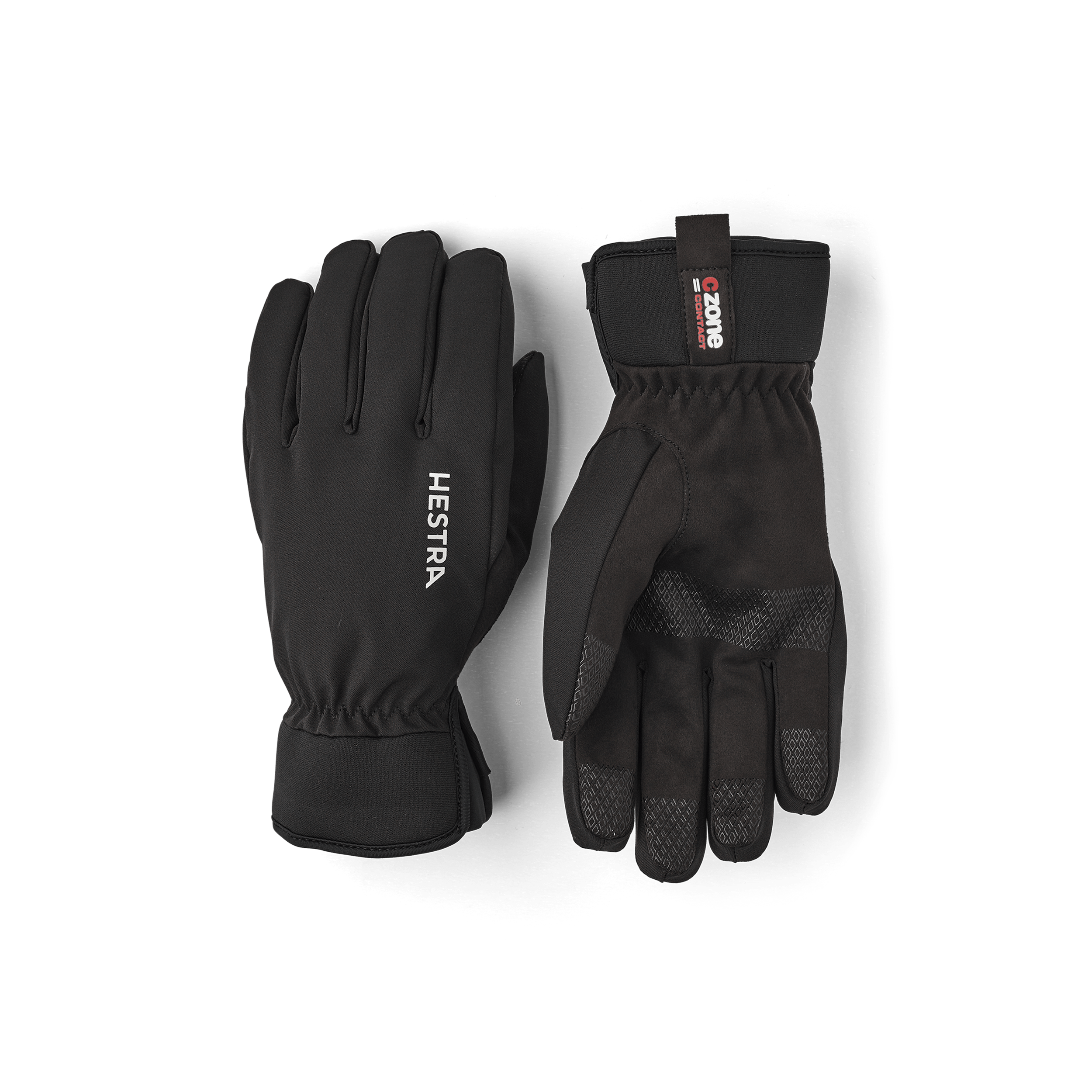 Black fabric outdoor glove with black synthetic suede palm  (1 of 5)