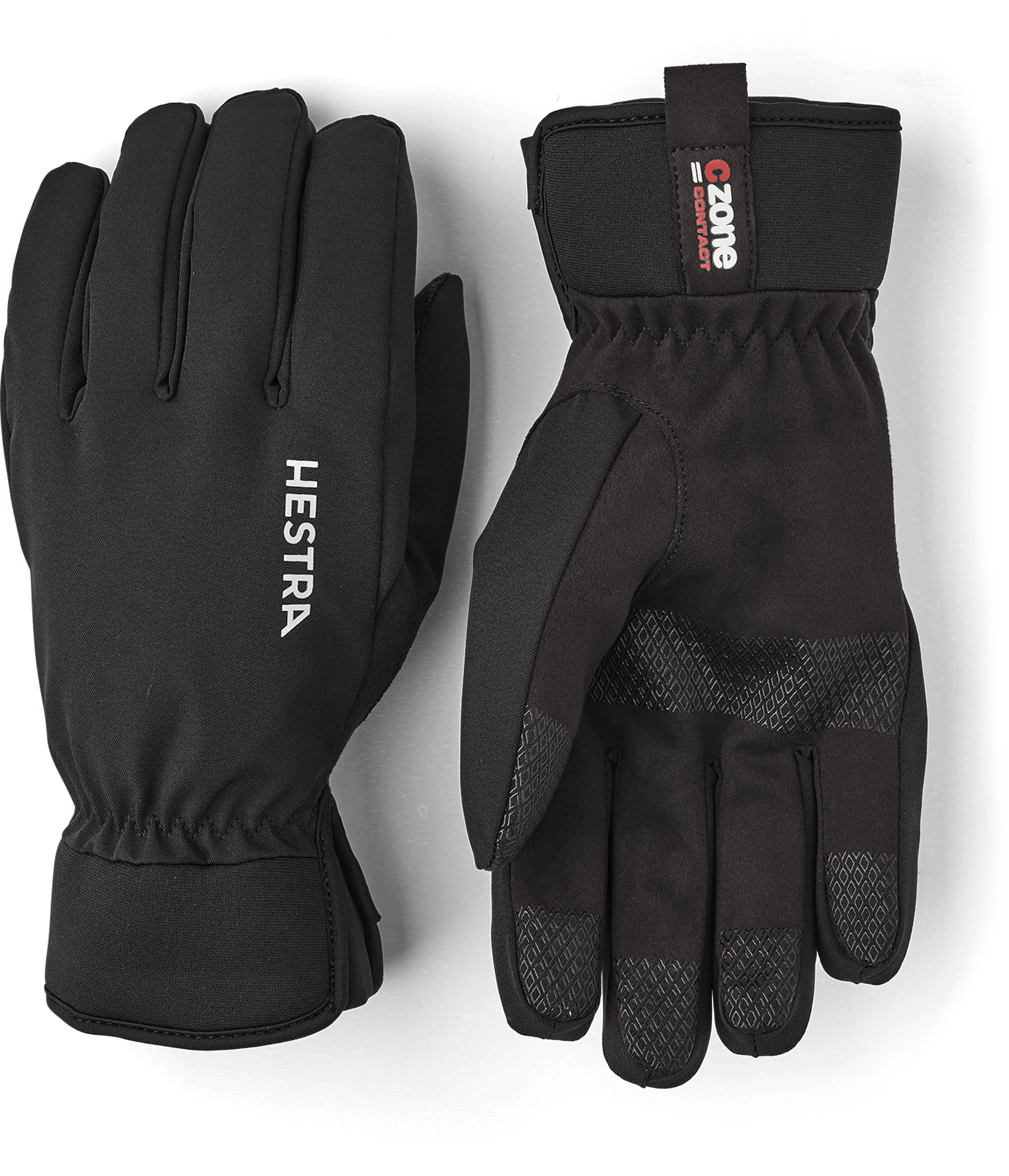 Black fabric outdoor glove with black synthetic suede palm  (1 of 5)