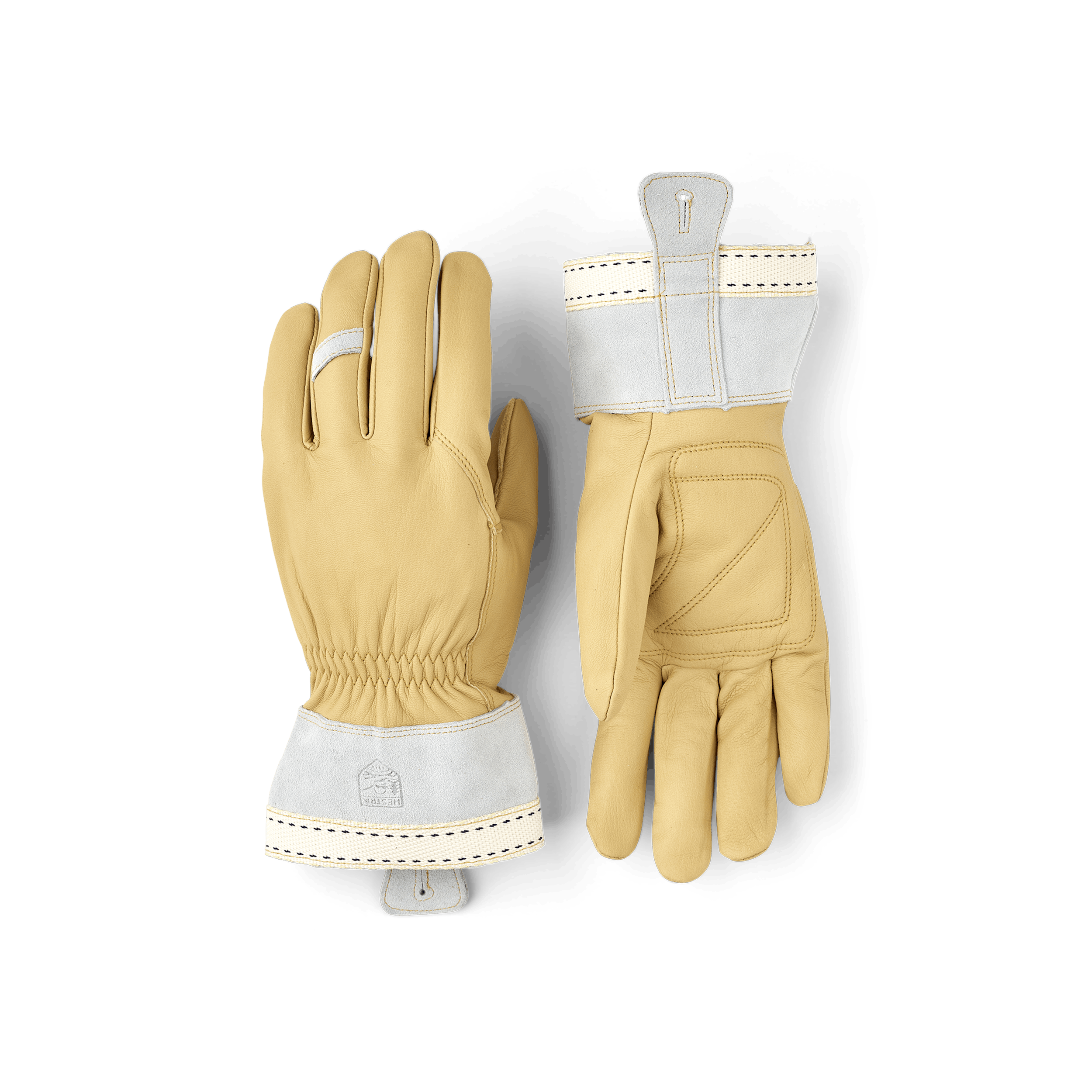 Yellow outdoor glove with goat leather palm (1 of 8)