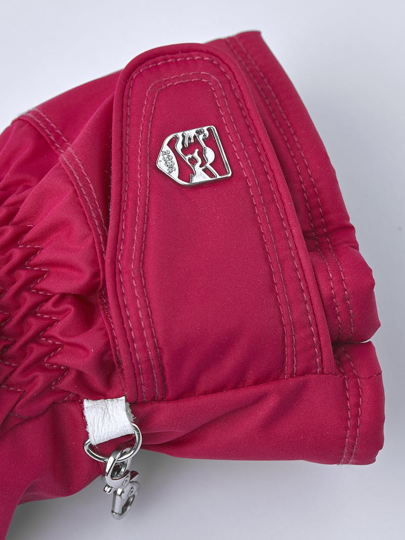 Primaloft Leather Female Mitt in the color Orchid & white (4 of 5)