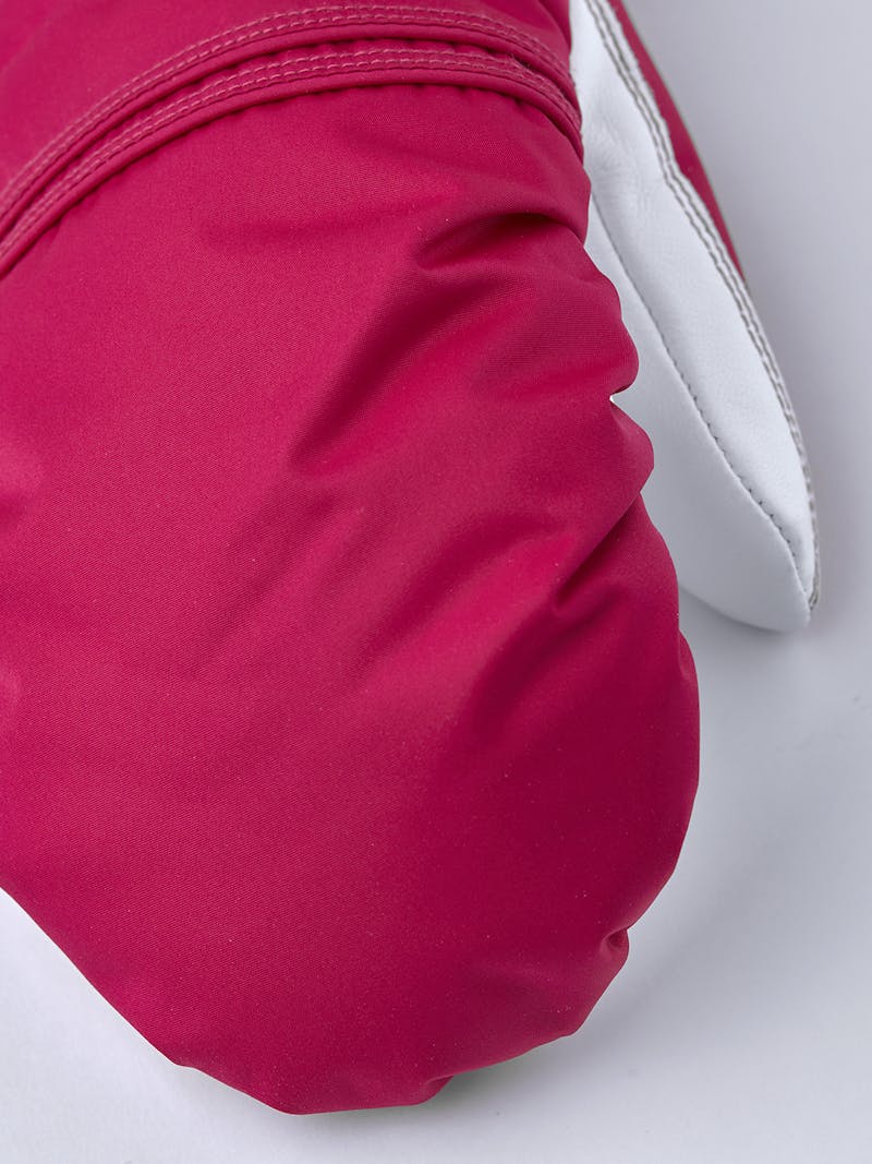 Primaloft Leather Female Mitt in the color Orchid & white (3 of 5)