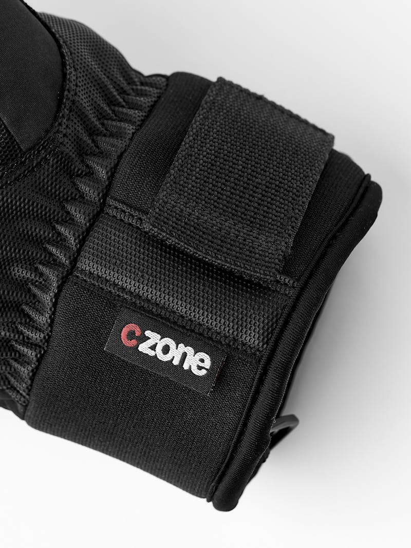 Black fabric mitten with black synthetic palm (5 of 6)