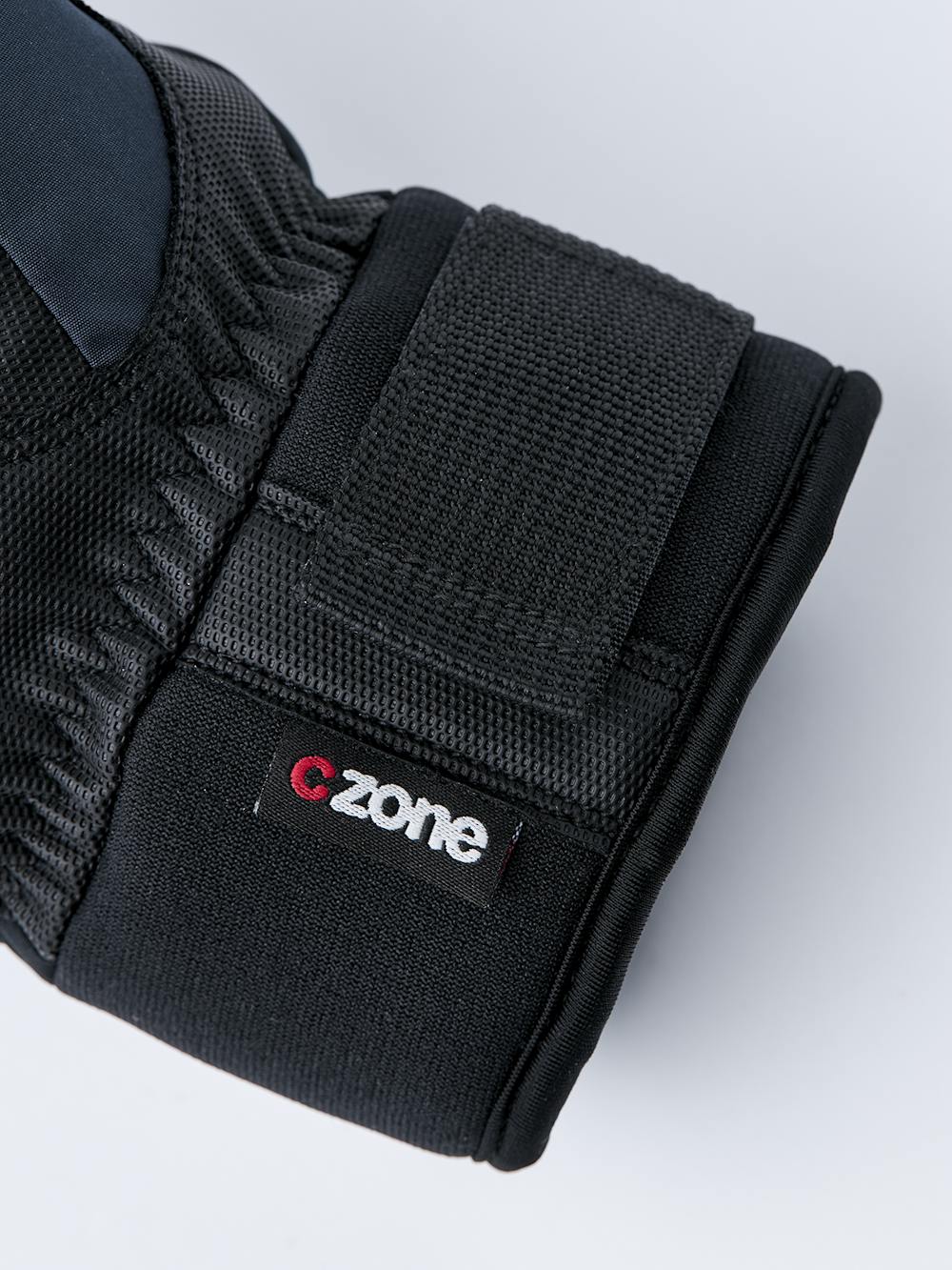 Dark blue fabric mitten with black synthetic palm   (5 of 6)