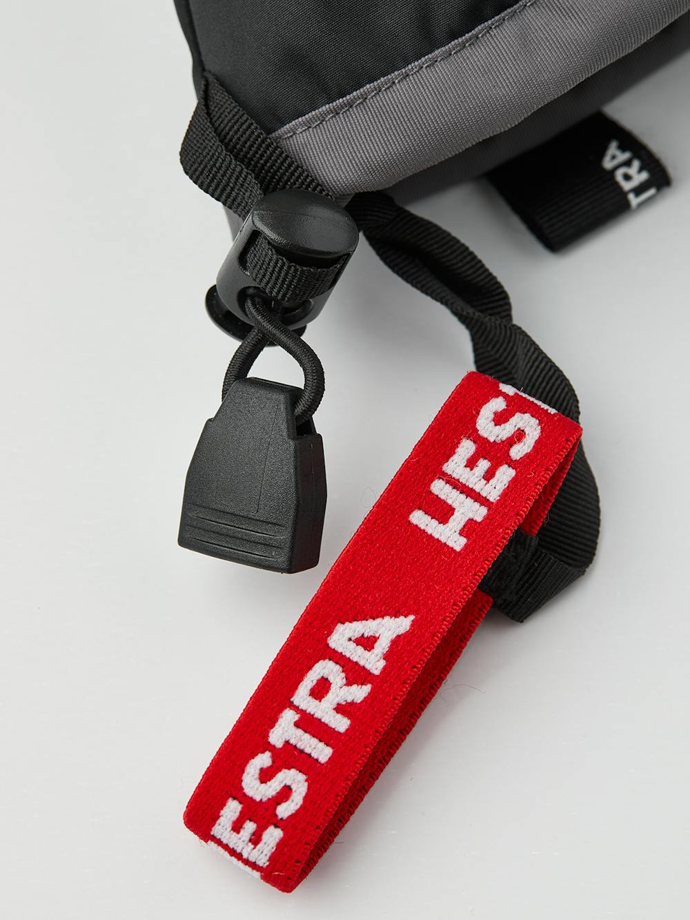 Black children’s glove with black synthetic palm and wrist adjustment (6 of 6)