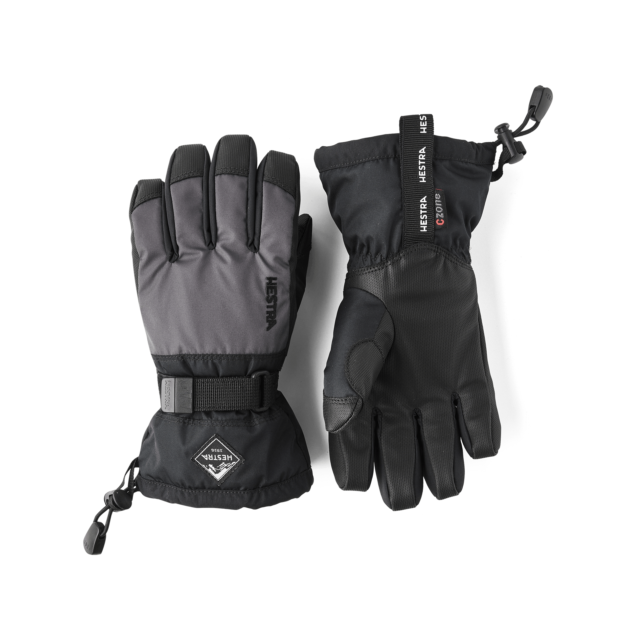 Gauntlet CZone Jr. 5-finger i färgen Grafit & svart (1 av 6)