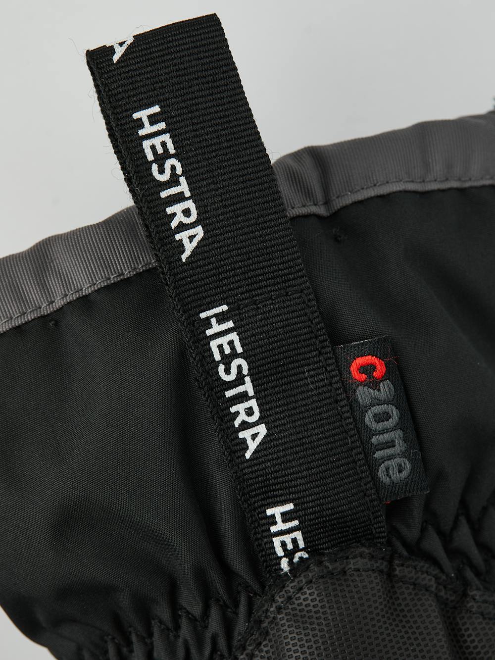 Black children’s glove with black synthetic palm and wrist adjustment (3 of 6)