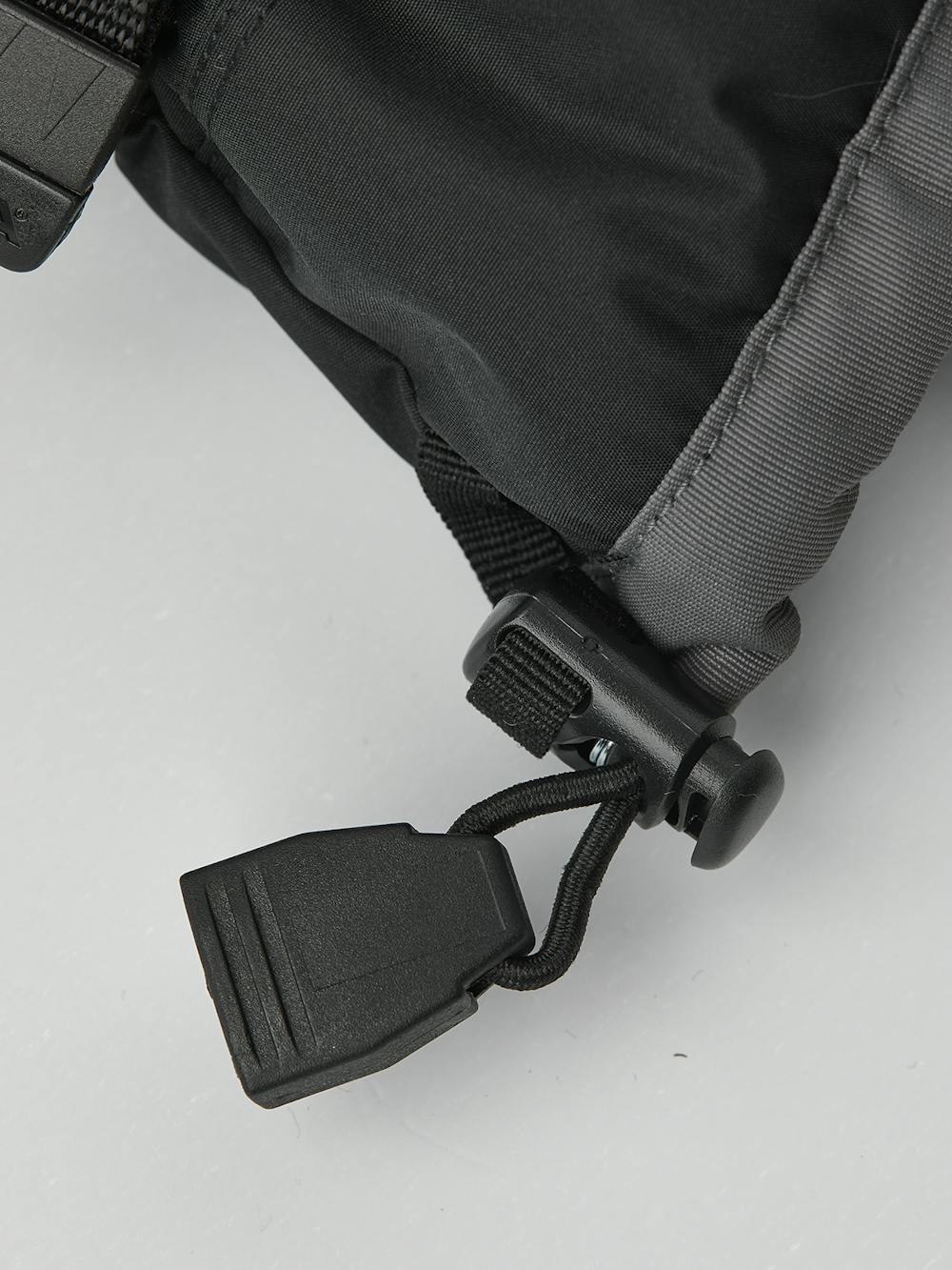 Black three finger glove with black synthetic palm and wrist adjustment (6 of 6)