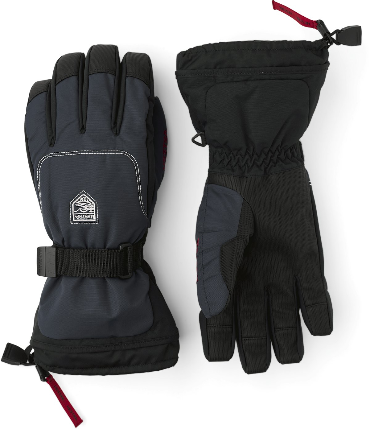 Brandmand silke efterskrift Gauntlet Sr. 5-finger - Dark navy | Hestra Gloves